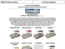 Tablet Screenshot of mini-pontoon-boat.com